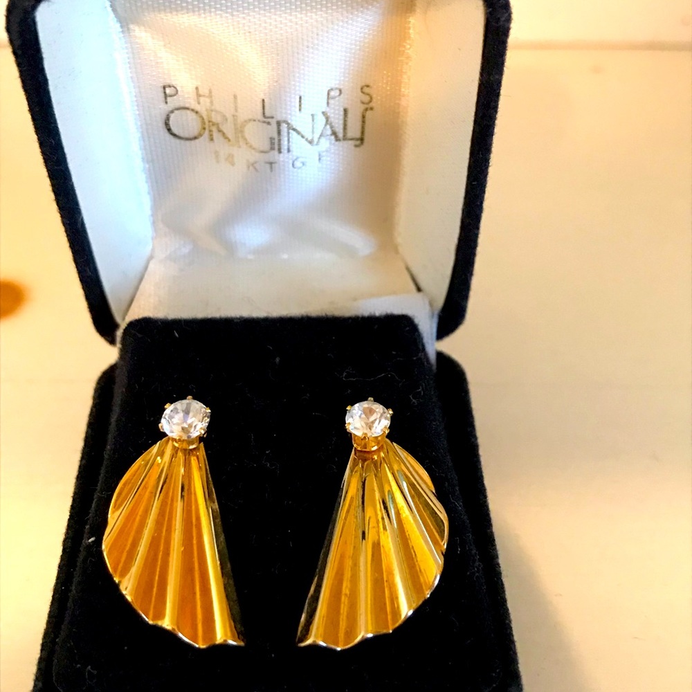Beautiful earrings, Philips Original 14 KT GF